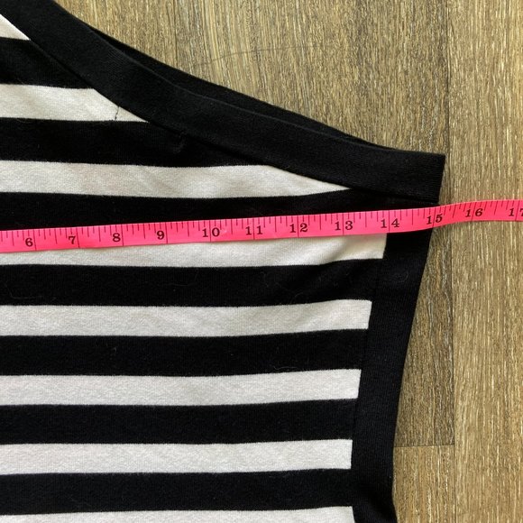 Cache Vintage Striped One Shoulder Size S Knit Top - Picture 7 of 9